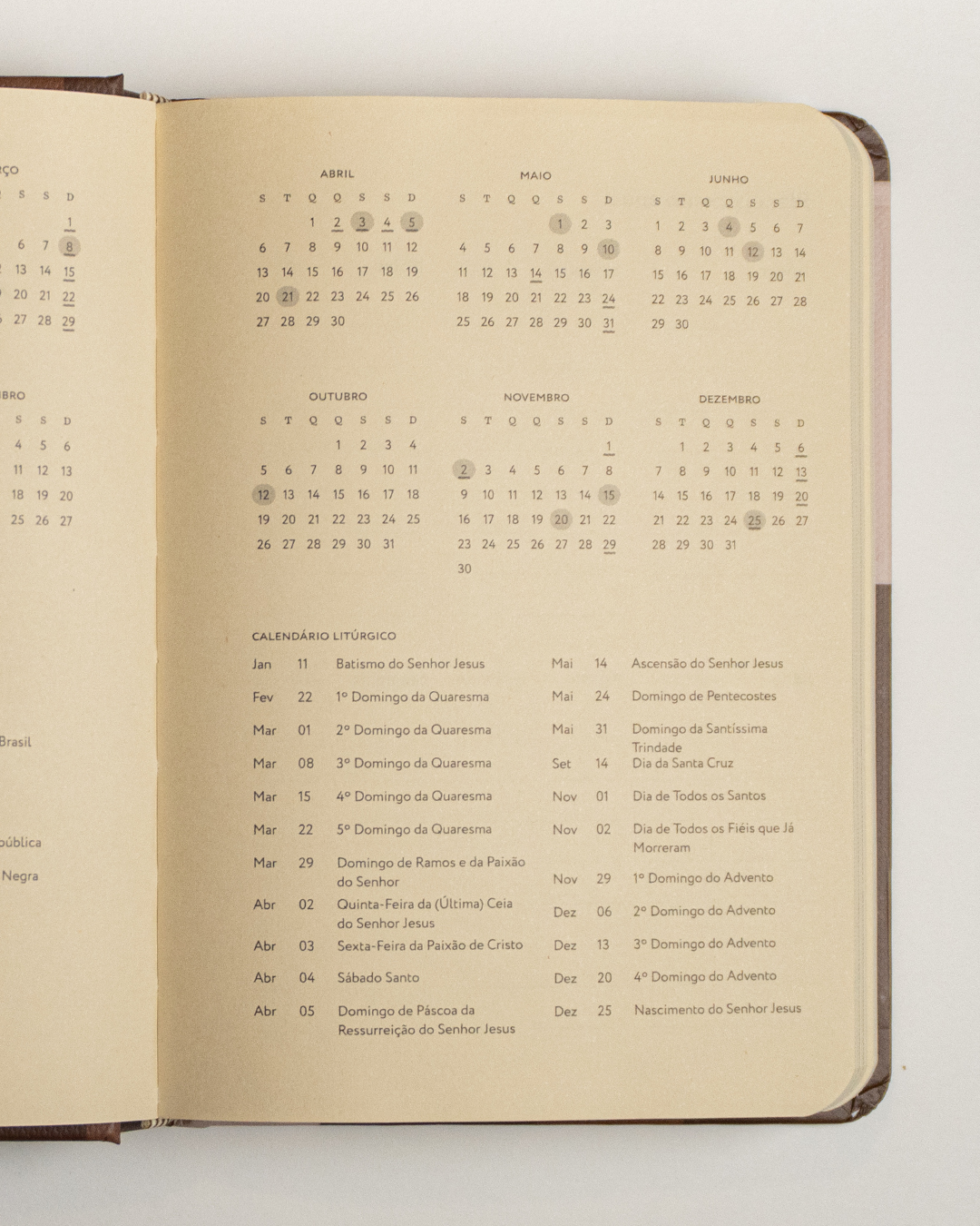 Agenda cristã 2026 - ferramenta calendário litúrgico – Purpose Paper