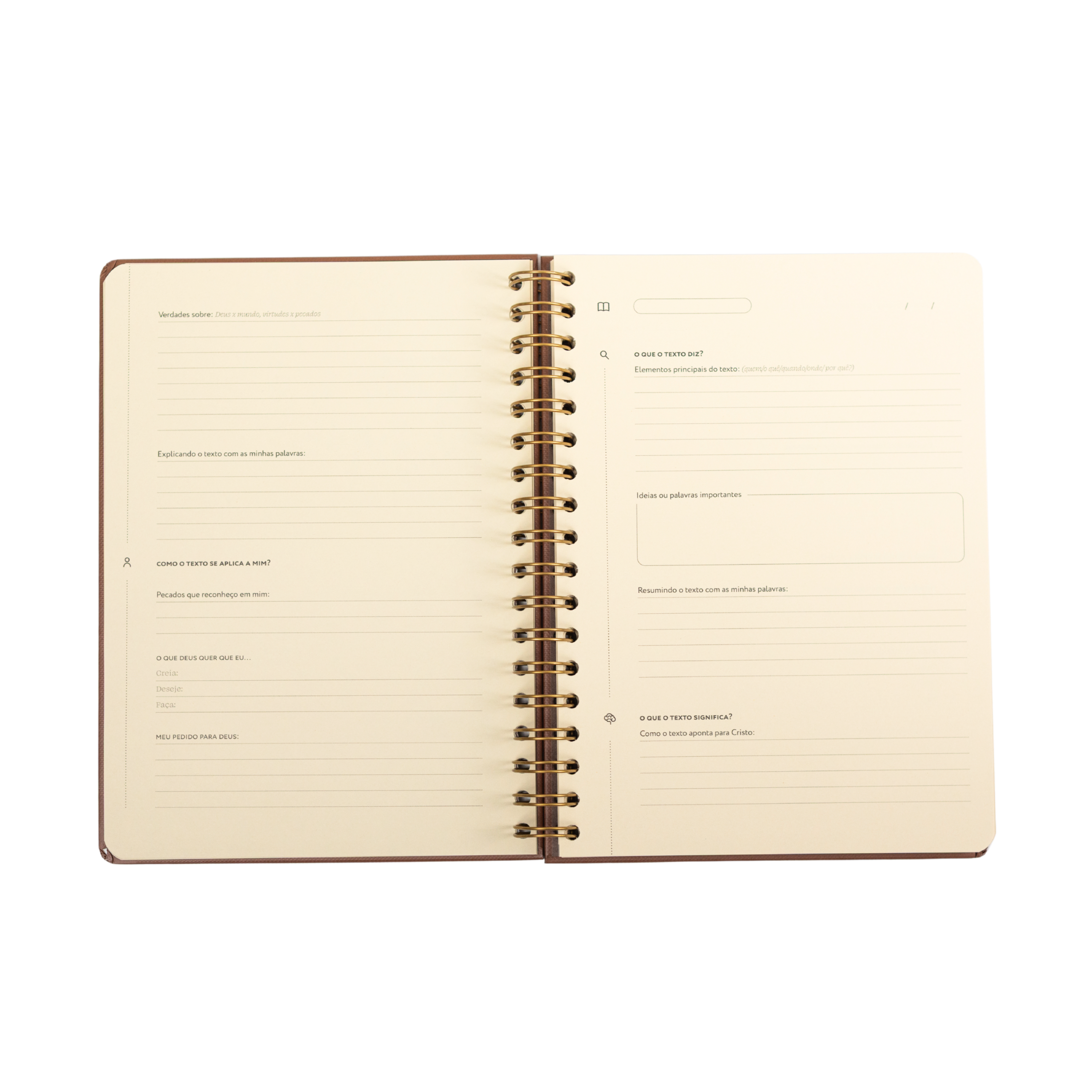 Journal de estudo bíblico - Praticando a Palavra