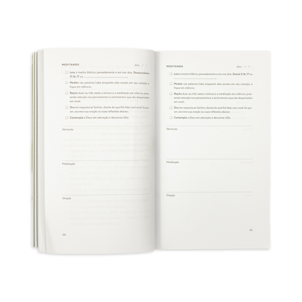 Livro Permaneçam em Mim Box Disciplinas Espirituais página interna