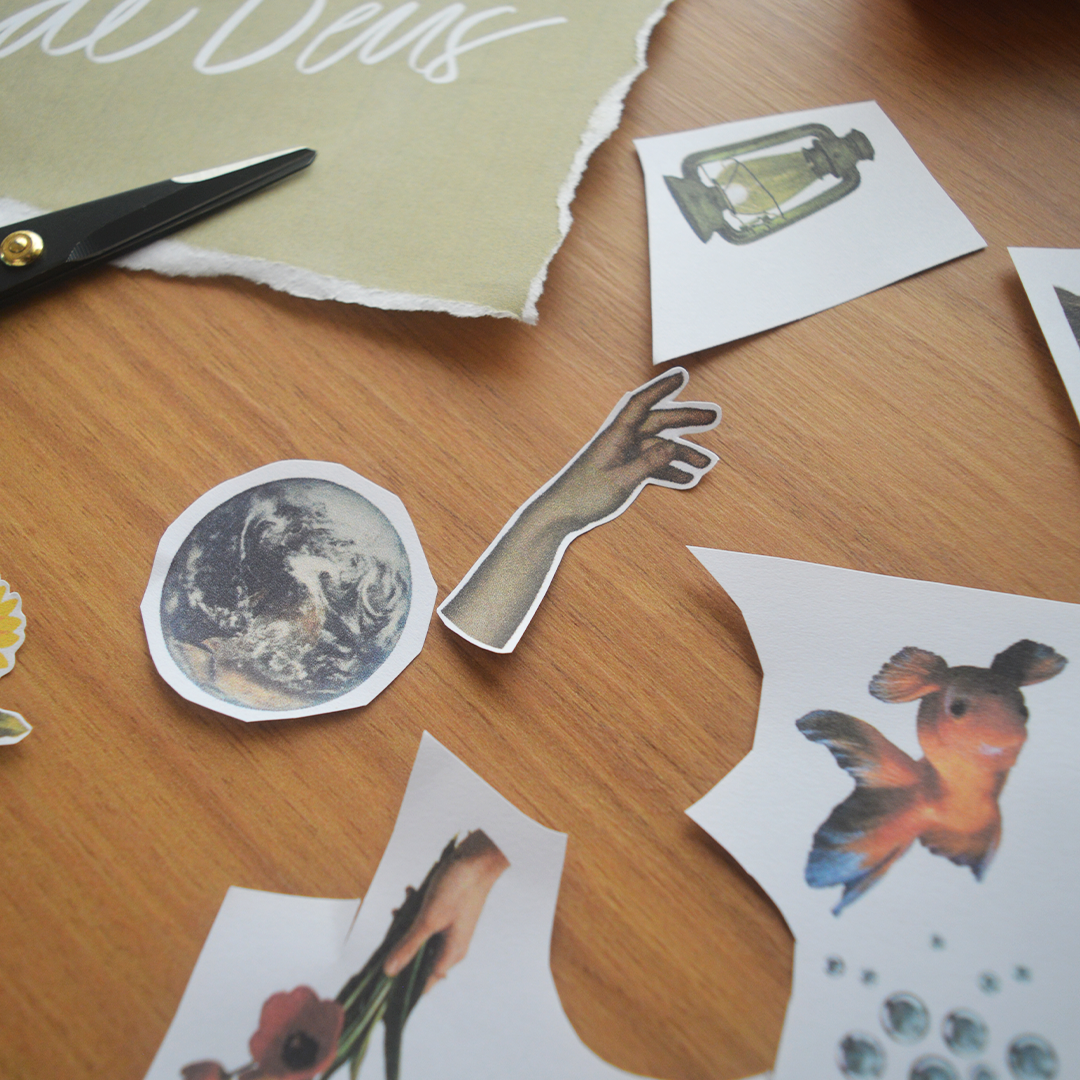 Livro digital de Colagem de Salmos - Minha alma louva ao Senhor