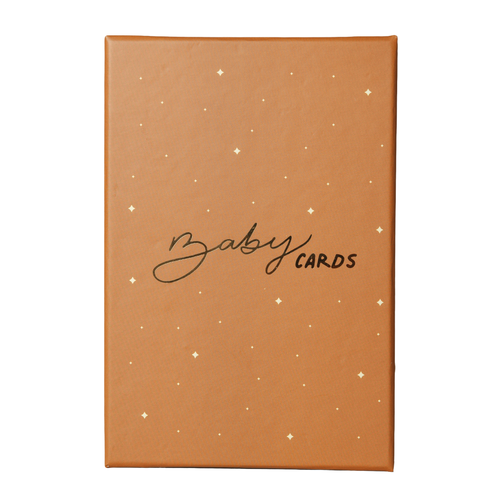 Kit Baby Cards Purpose Paper caixa cartões bebê primeiro ano