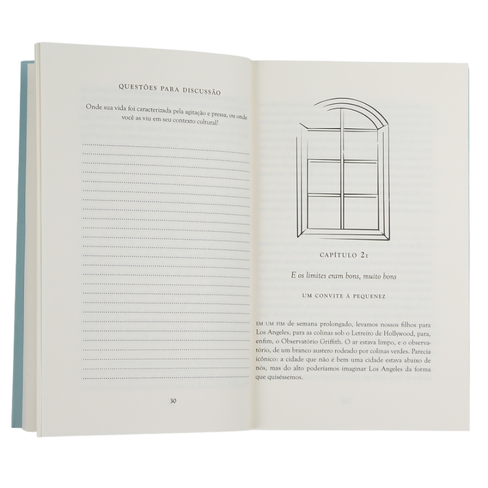 Uma Vida Vasta página interna reflexões e journaling