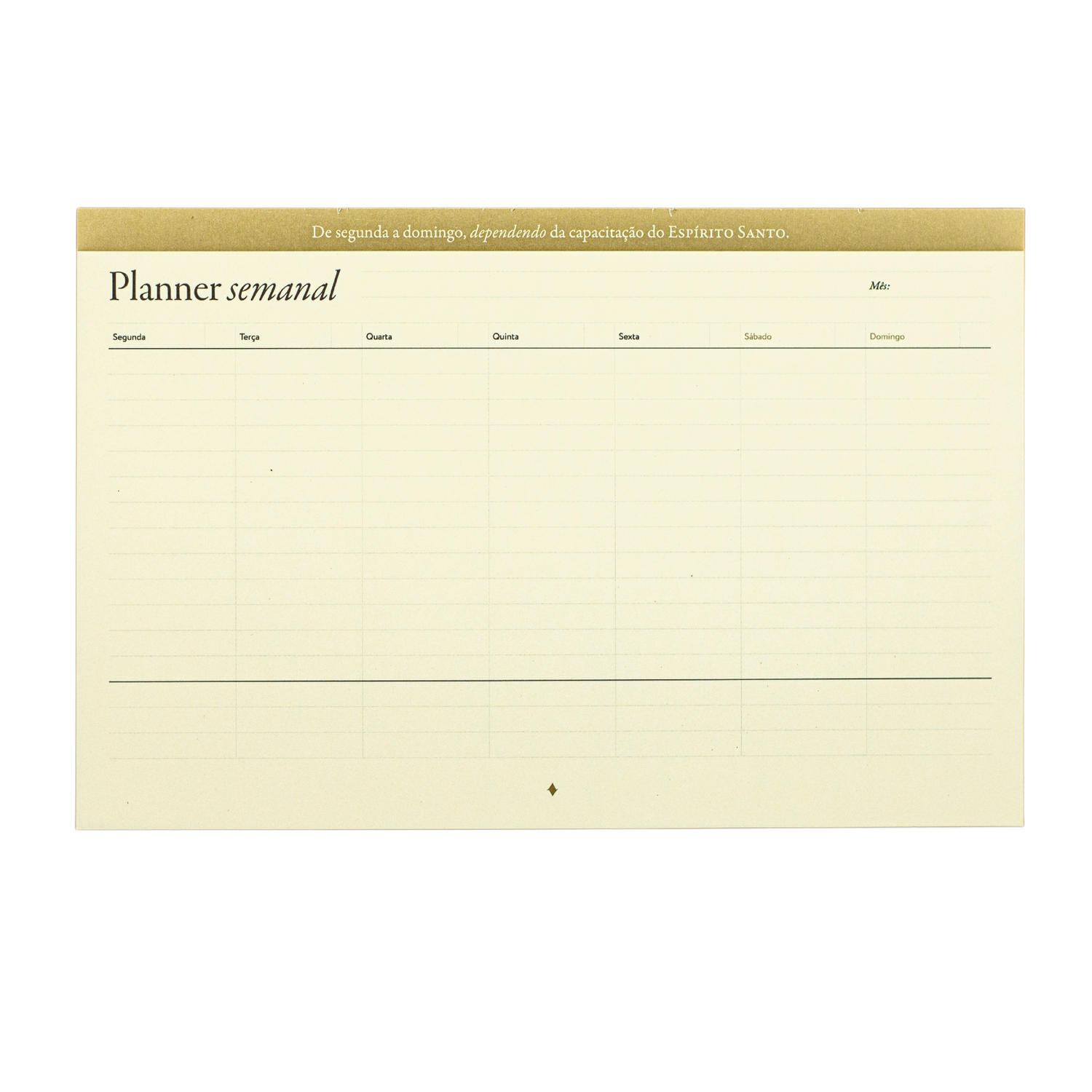 Bloco Purpose Planner Semanal