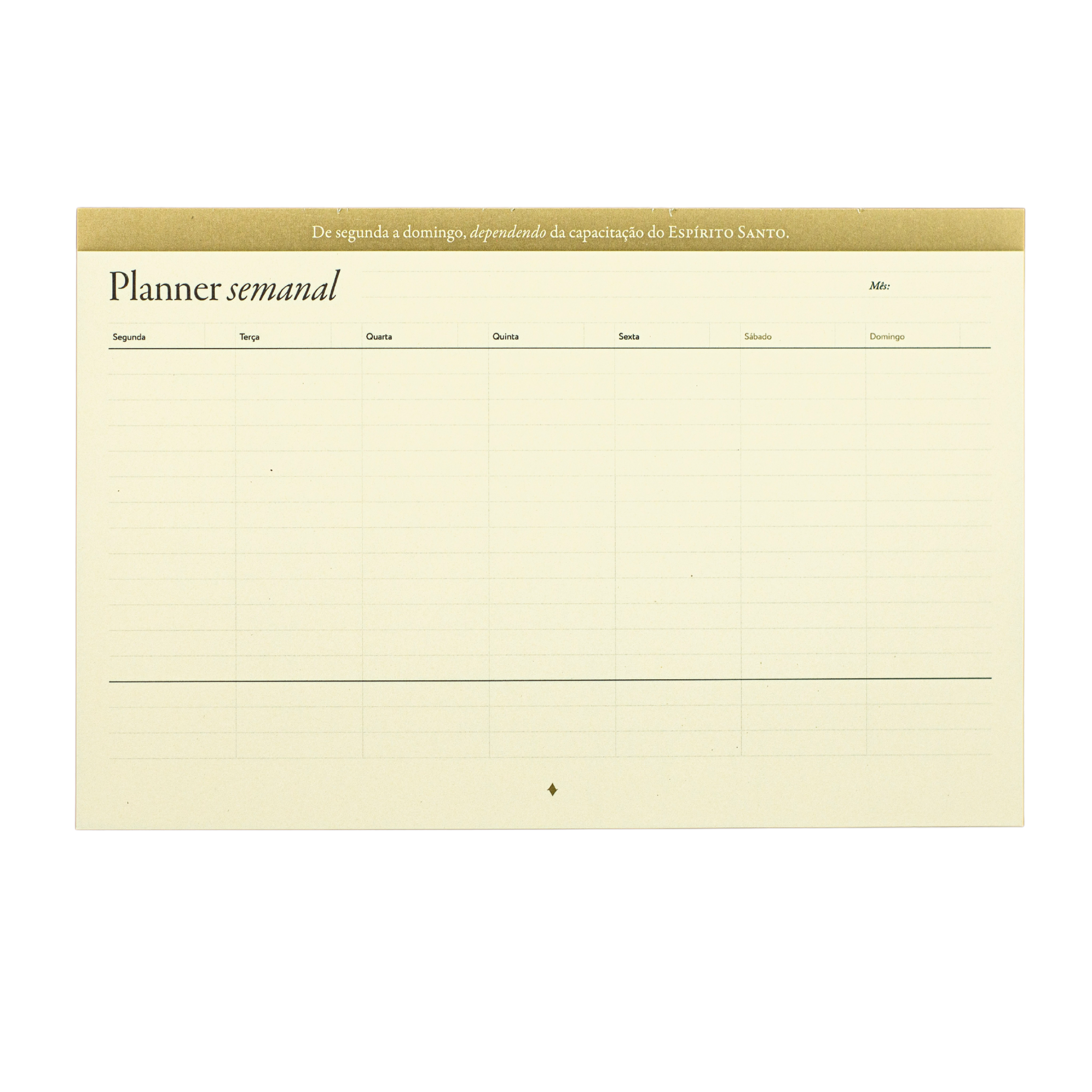 Bloco Purpose Planner Semanal