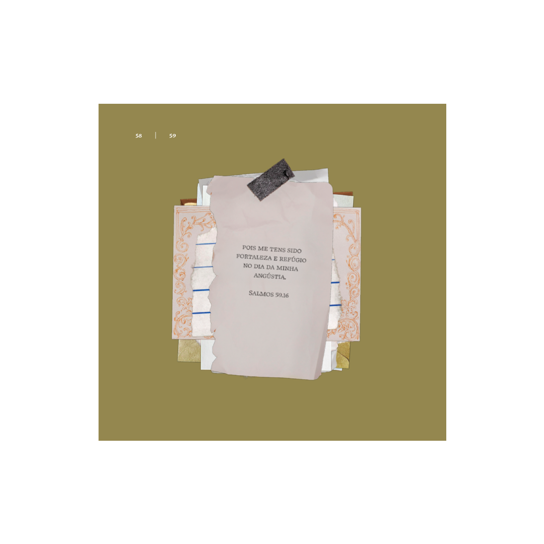 Livro digital de Colagem de Salmos - Minha alma louva ao Senhor