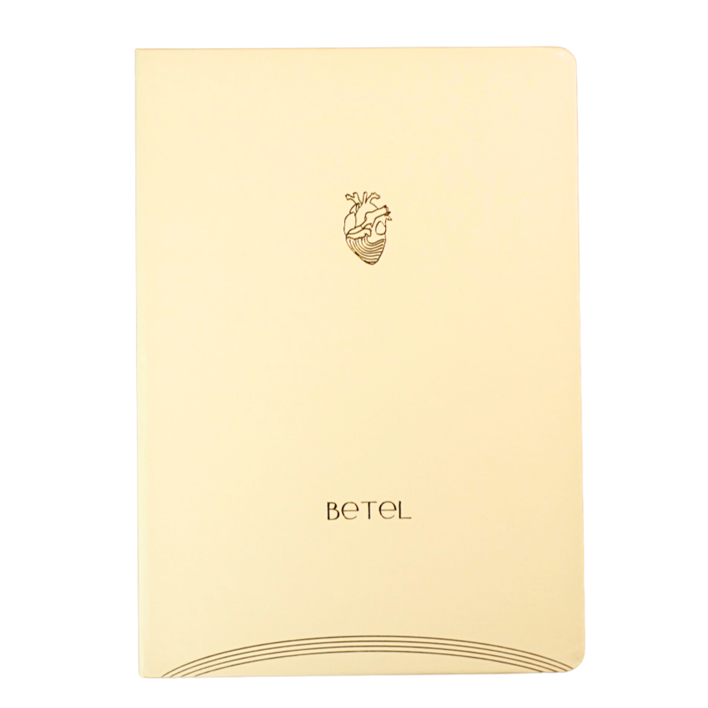 Journal de Autoconhecimento Betel capa Creme Bege