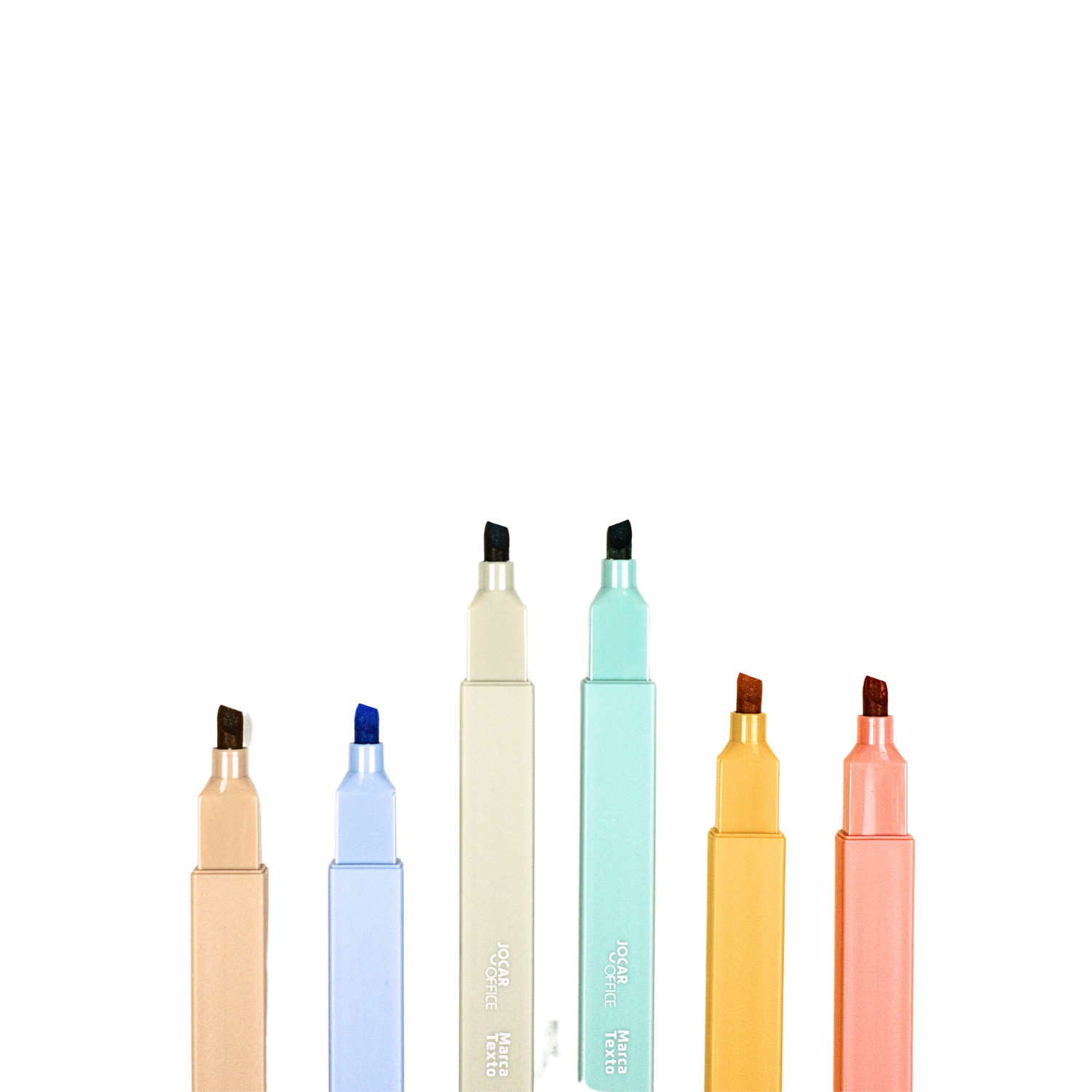 Kit Marca-Texto 6 cores - Tons Pastéis