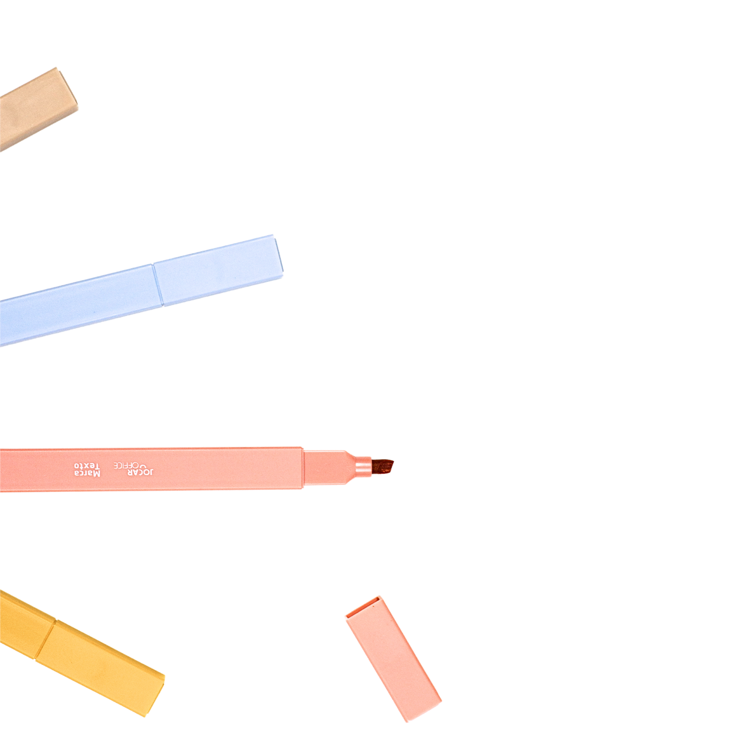 Kit Marca-Texto 6 cores - Tons Pastéis