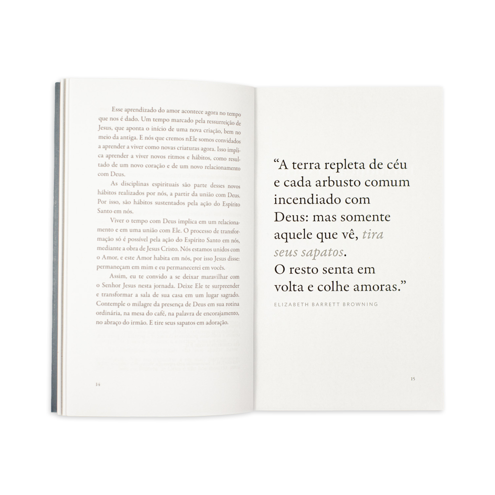 Livro Permaneçam em Mim Box Disciplinas Espirituais página interna