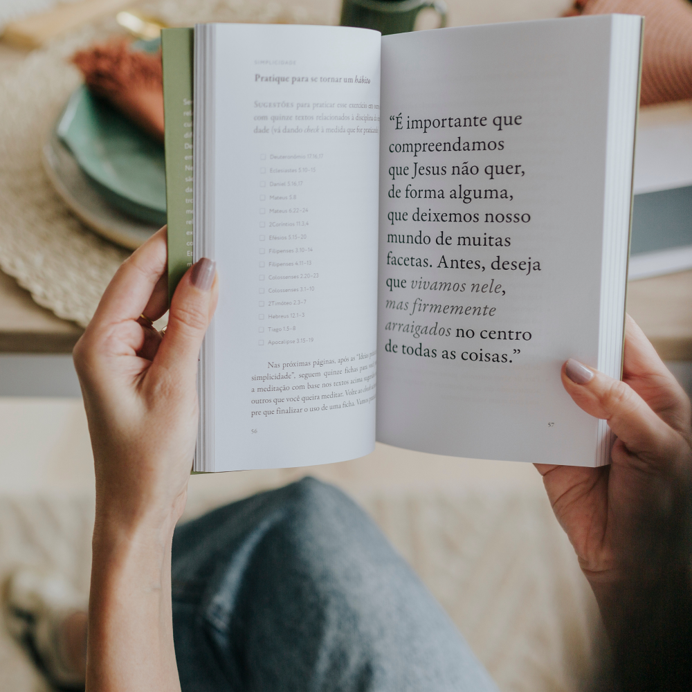 Livro Permaneçam em Mim Box Disciplinas Espirituais página interna