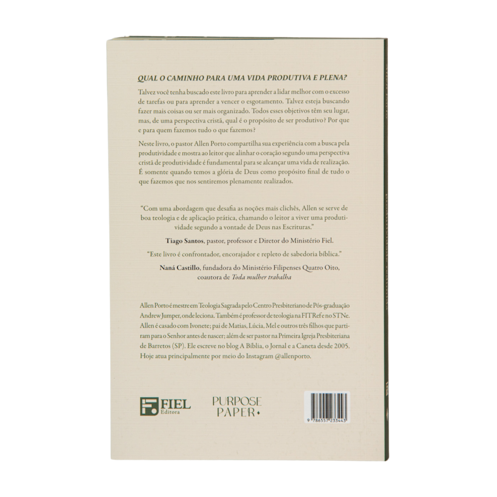 Capa livro Produtividade Redimida Allen Porto