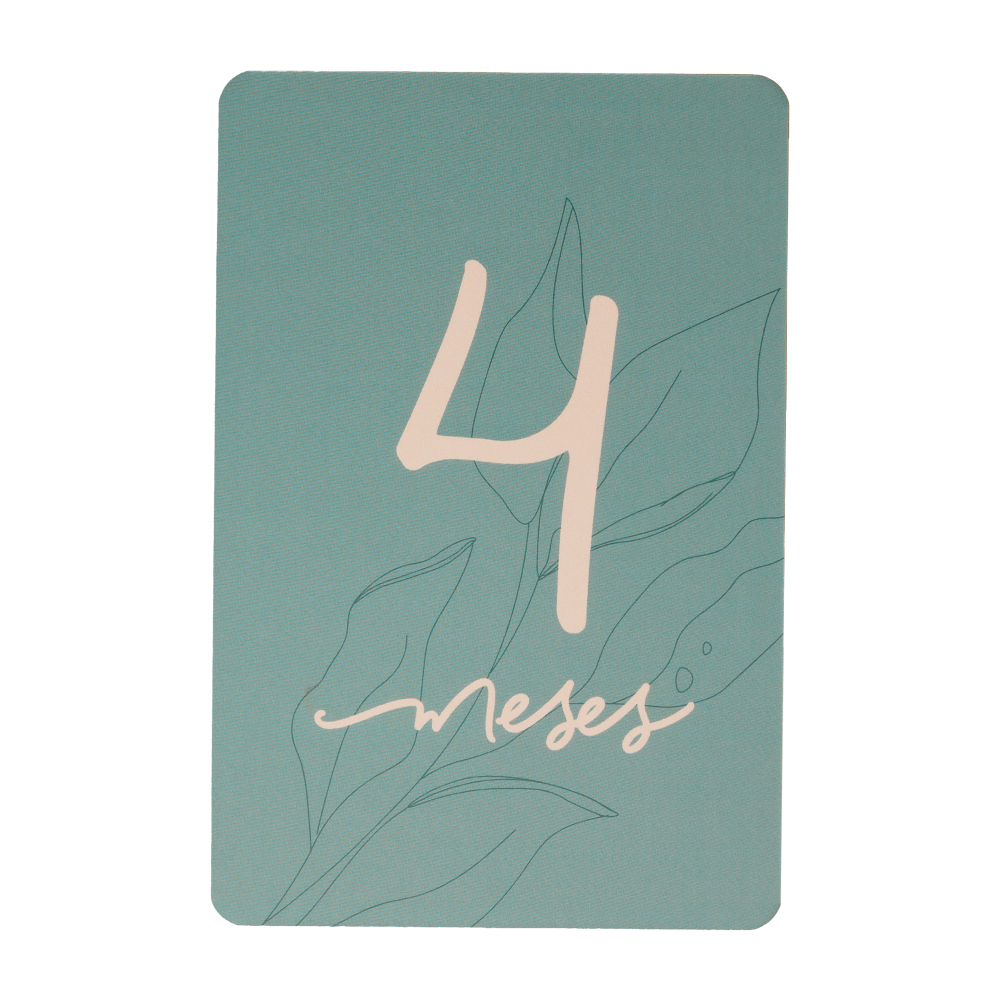 Baby Cards Purpose Paper cartão mêsversário bebê 4 mês