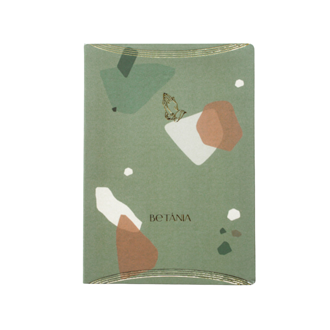 Journal de Oração Betânia capa Terrazo Verde