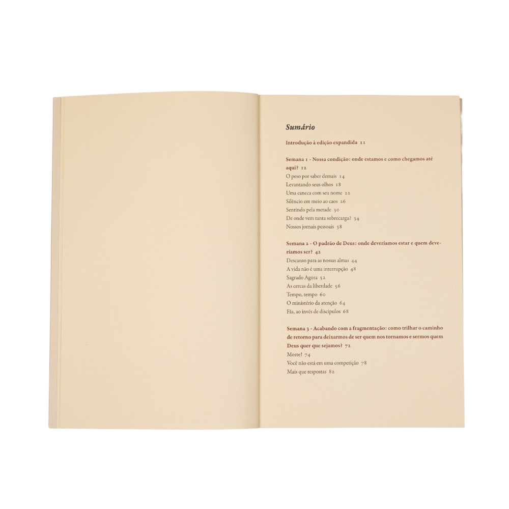 Sagrado Agora capa guia cristão presença com Deus SUMÁRIO