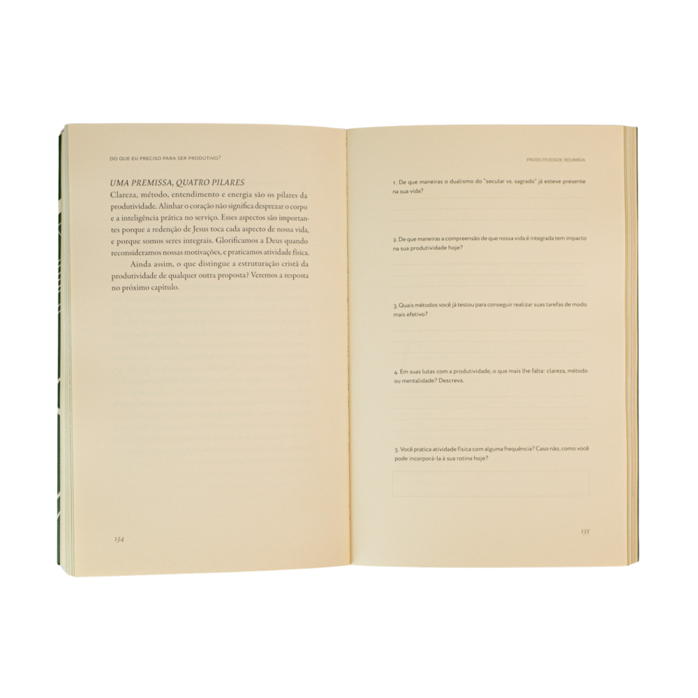 Livro Produtividade Redimida rotina tempo fé missão