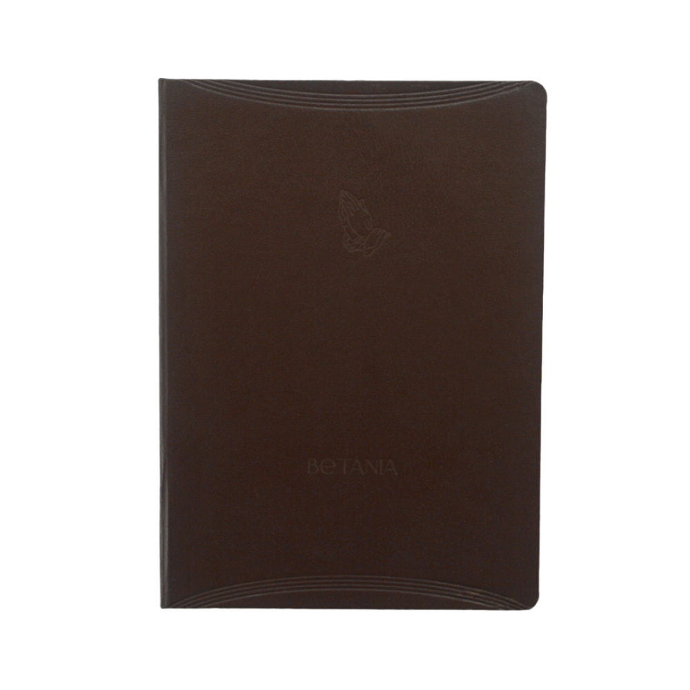 Journal de Oração Betânia capa Café marrom
