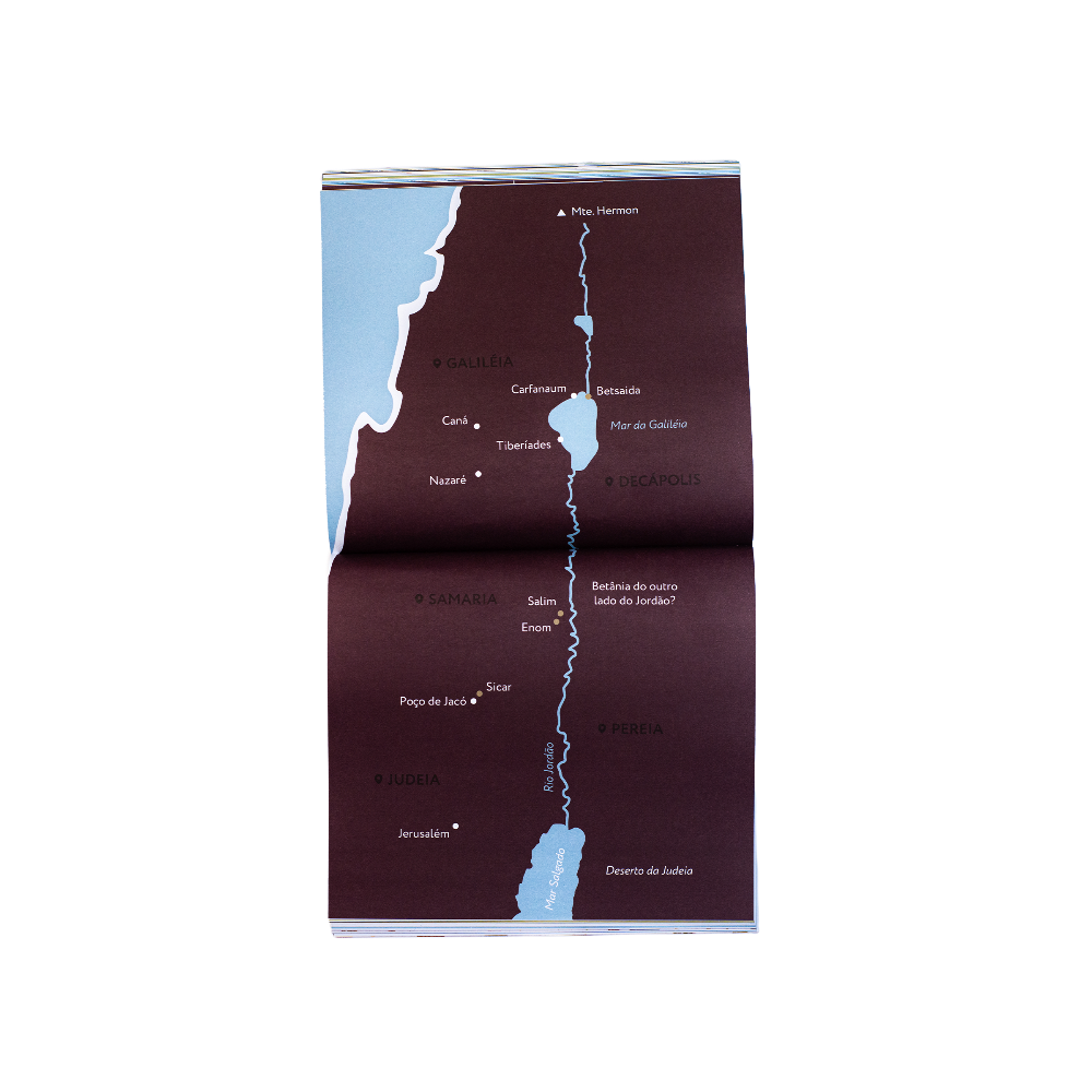 Página interna Bible Study João 1-5 Mapa da Galileia