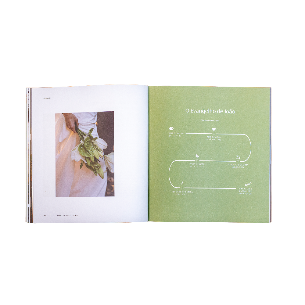 Bible Study Para que Todos Creiam infográfico evangelho de joão