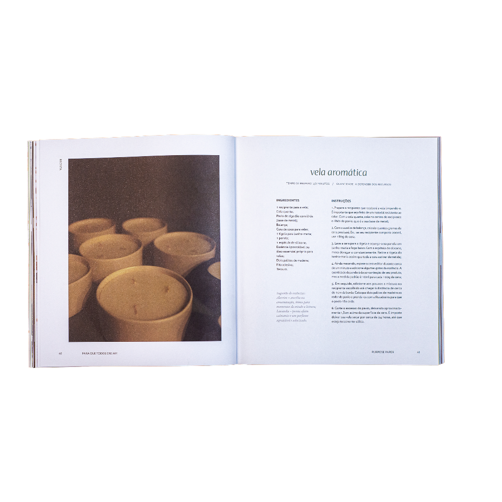 Página interna Bible Study João 1-5 Vela aromática receita