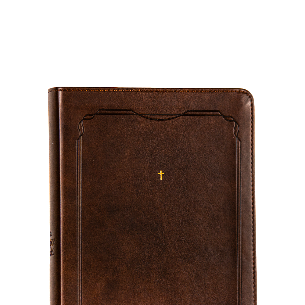 Bíblia para culto The Purpose Book – capa Cruz Marrom