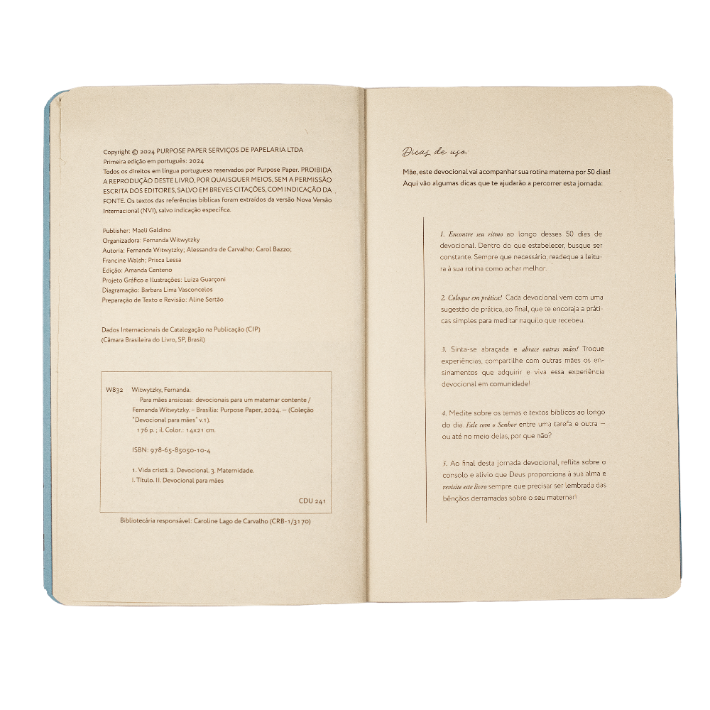 Devocional para Mães Ansiosas capa livro fernanda witwytzky dicas de uso