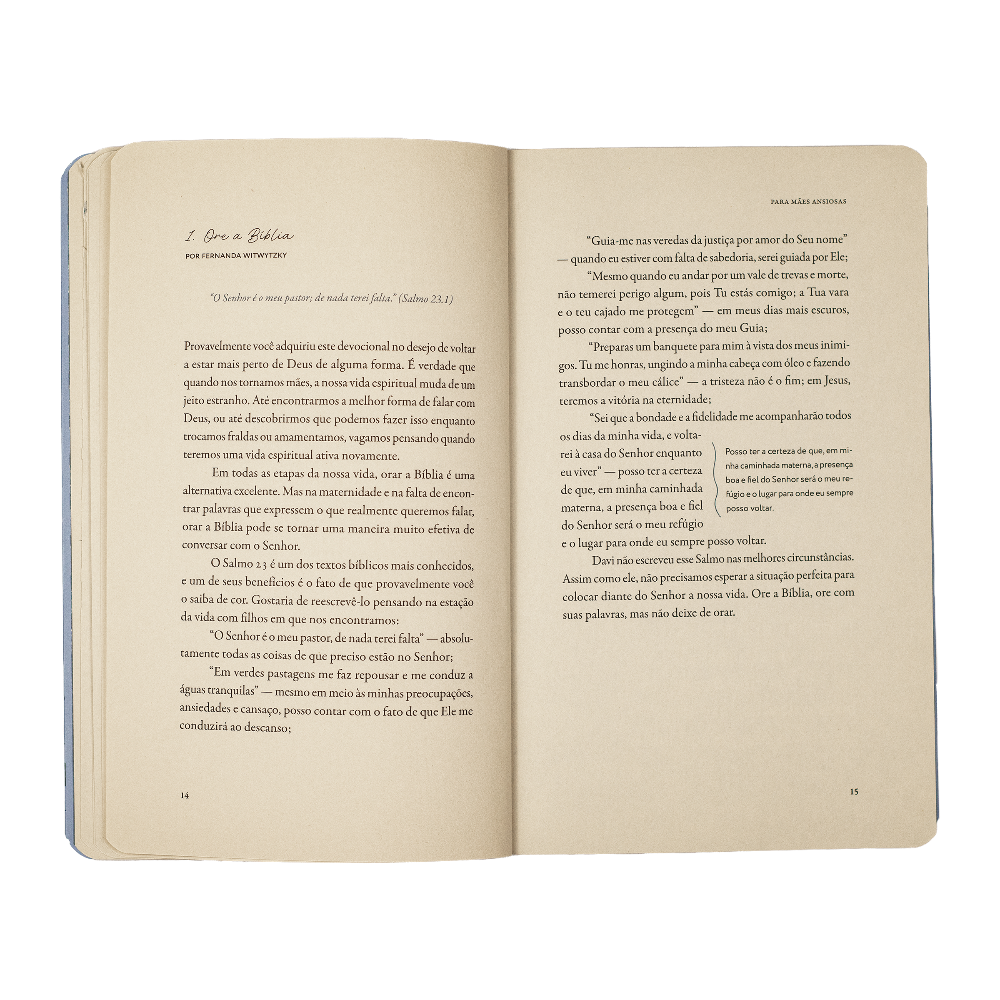 Devocional para Mães Ansiosas capa livro fernanda witwytzky devocional número 1