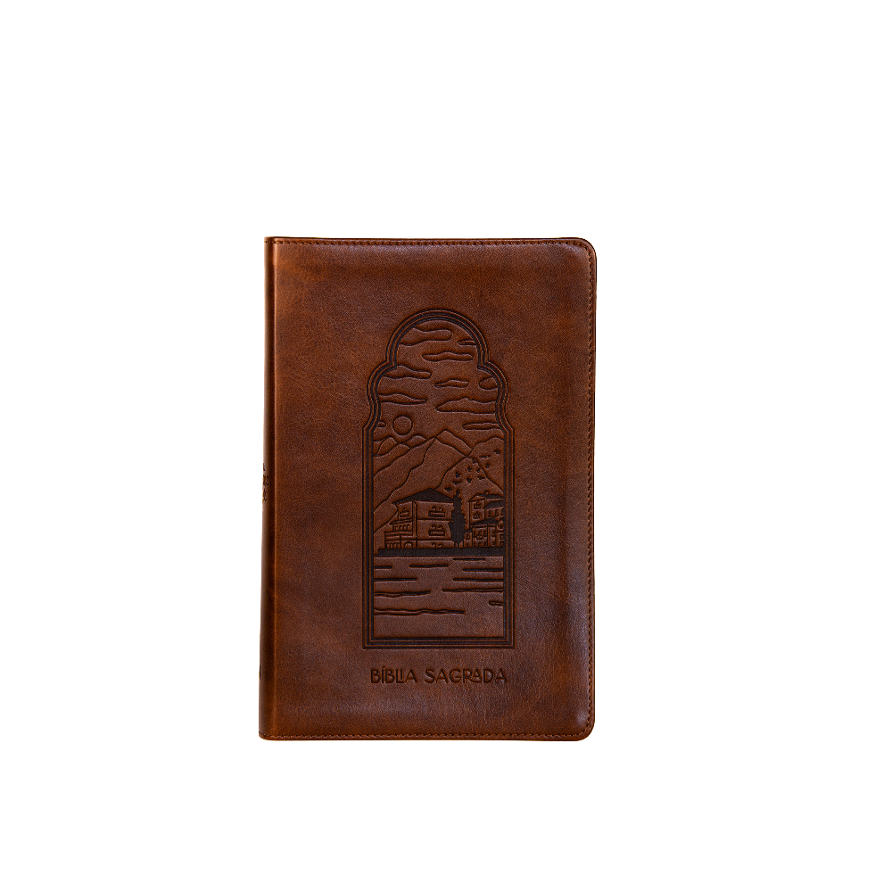 Bíblia para culto The Purpose Book – capa Paisagem marrom