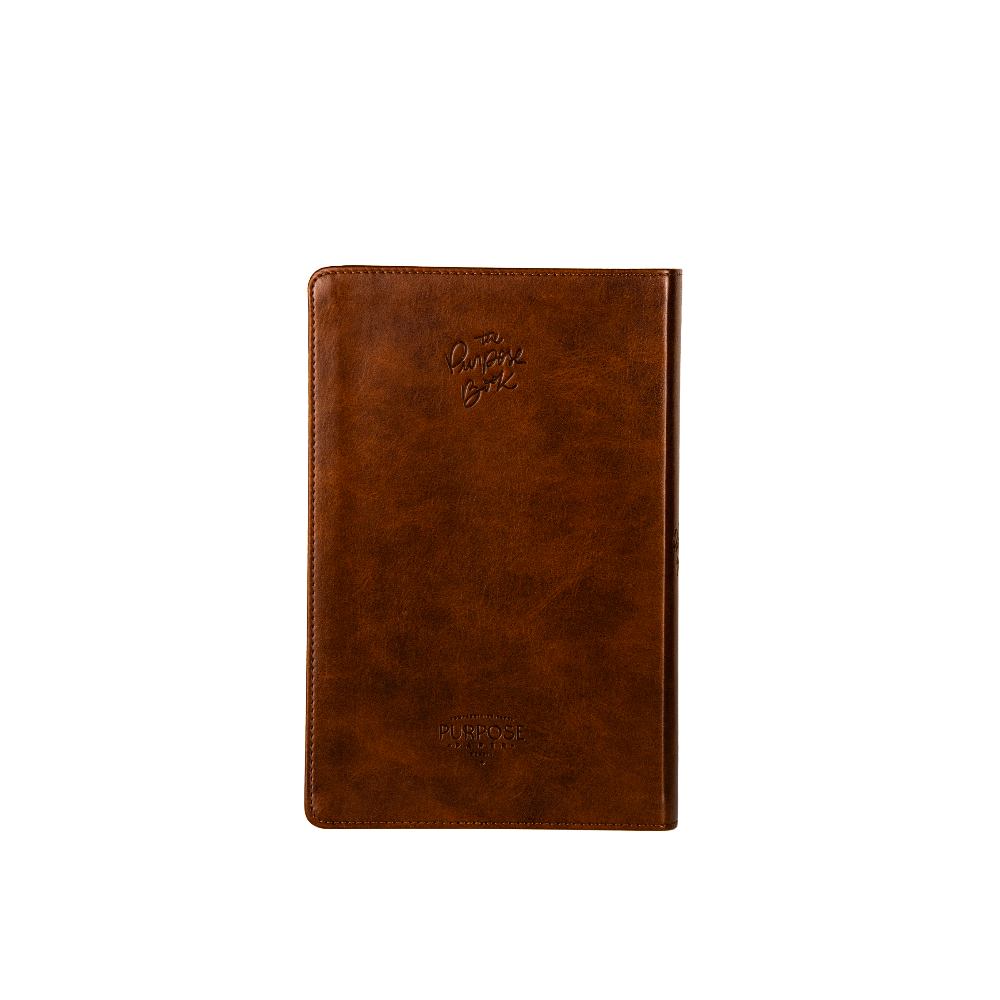 Bíblia para culto The Purpose Book – capa Paisagem Marrom