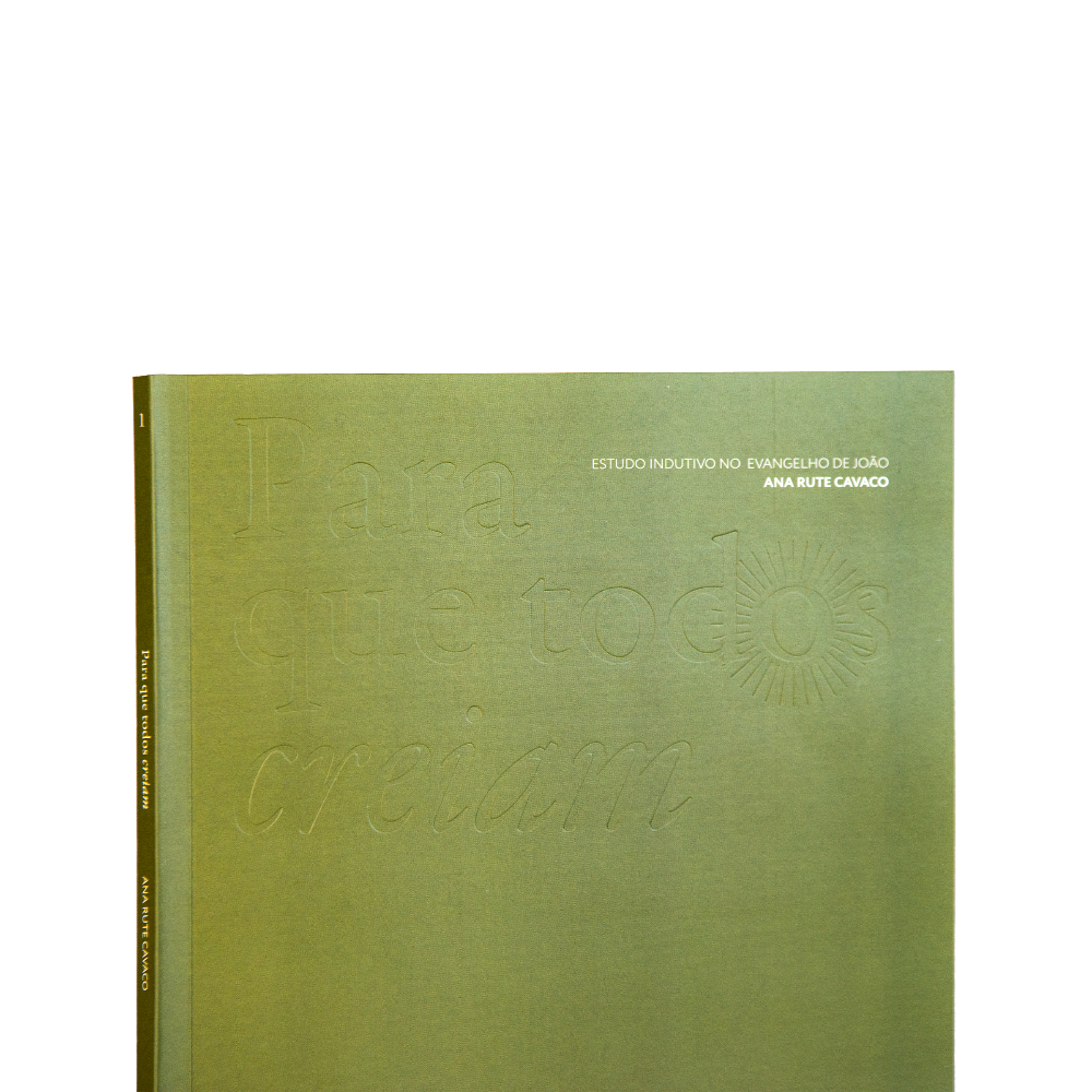 Bible Study Para que Todos Creiam capa  detalhe