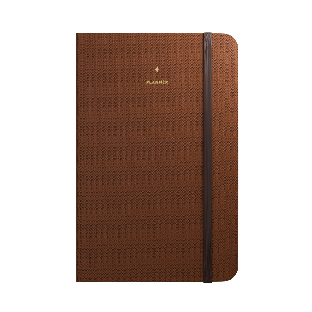 Planner permanente Purpose Paper capa MARROM