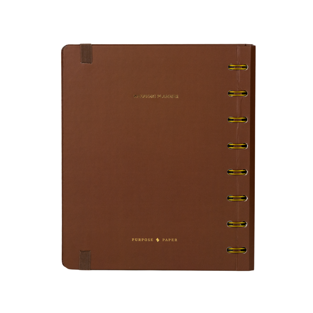 Planner de casamento Nossa Aliança capa Marrom Aliança