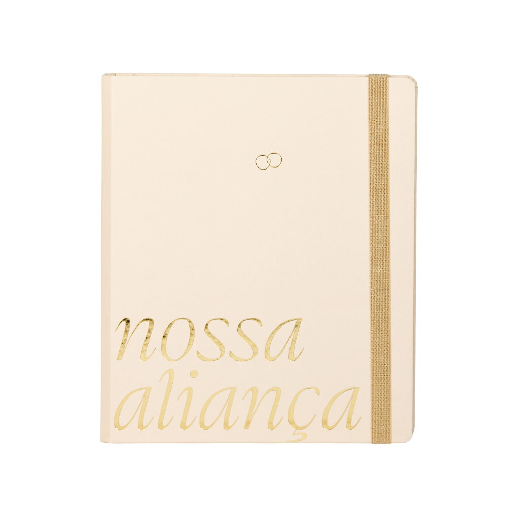 Planner de casamento Nossa Aliança capa Off White Véu