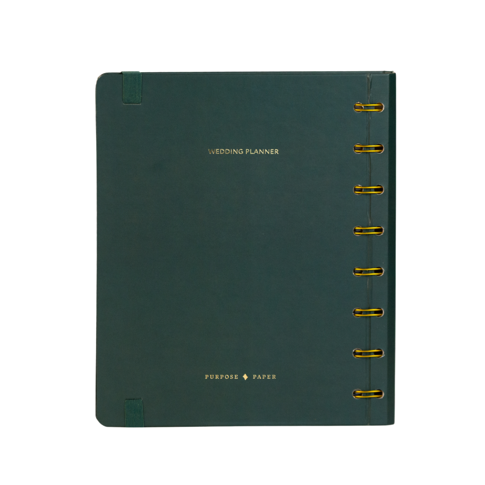 Planner de casamento Nossa Aliança capa Verde Grinalda