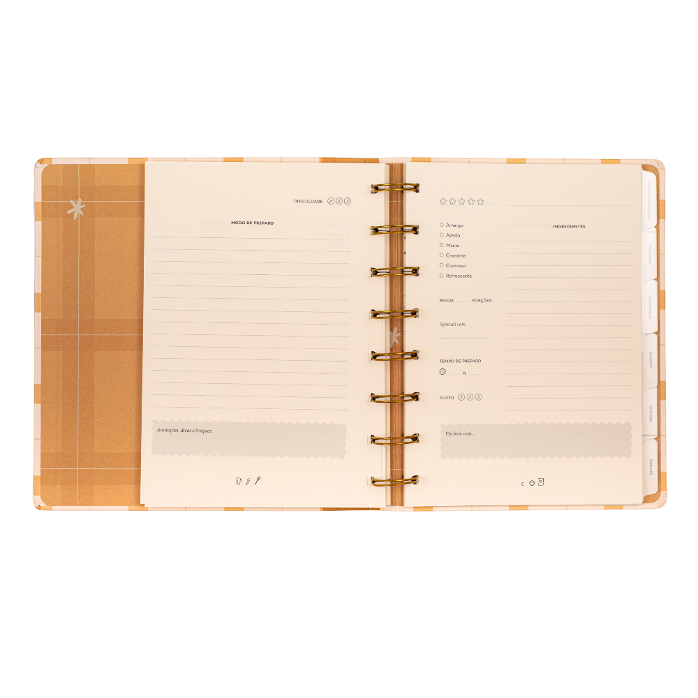 Caderno de Receitas Cristão | Journal Minhas Receitas