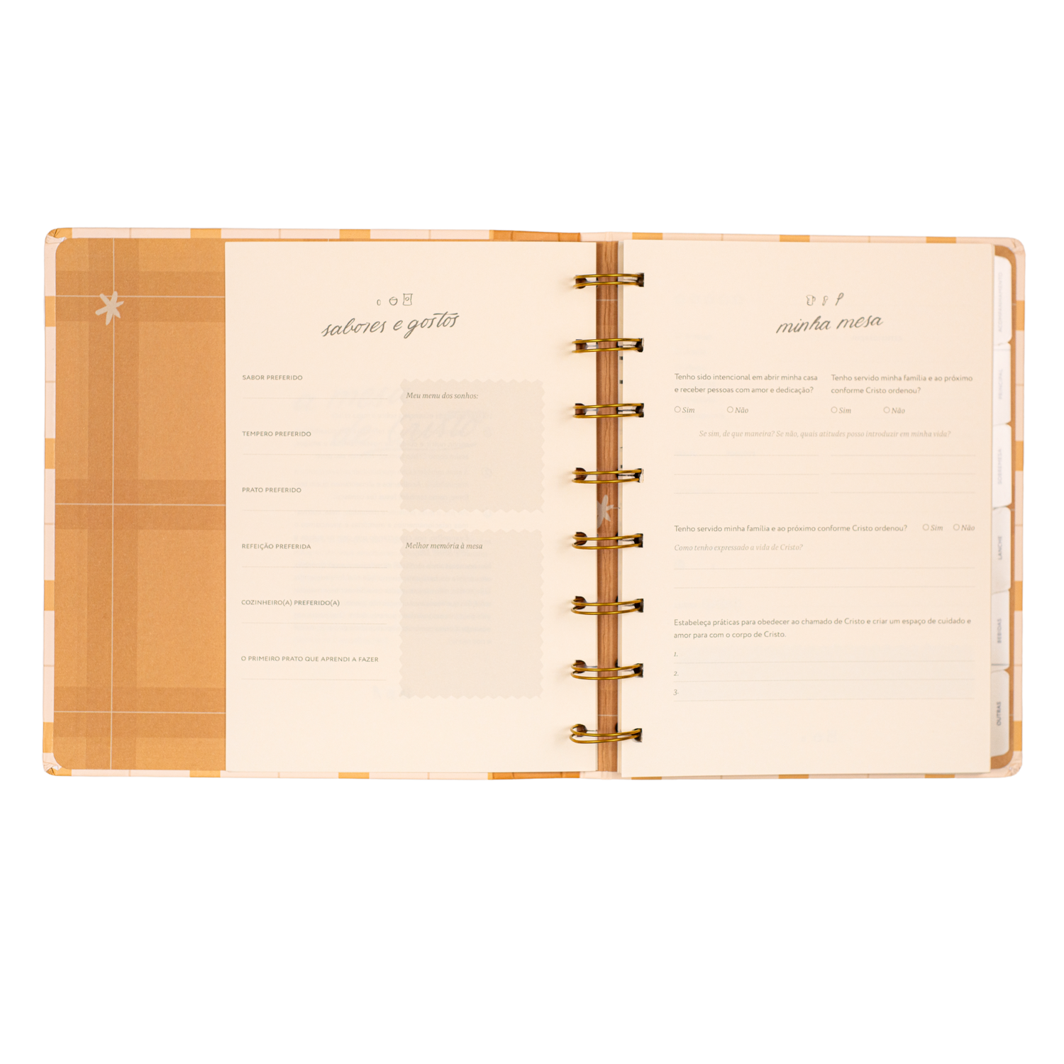 Caderno de Receitas Cristão | Journal Minha Receitas