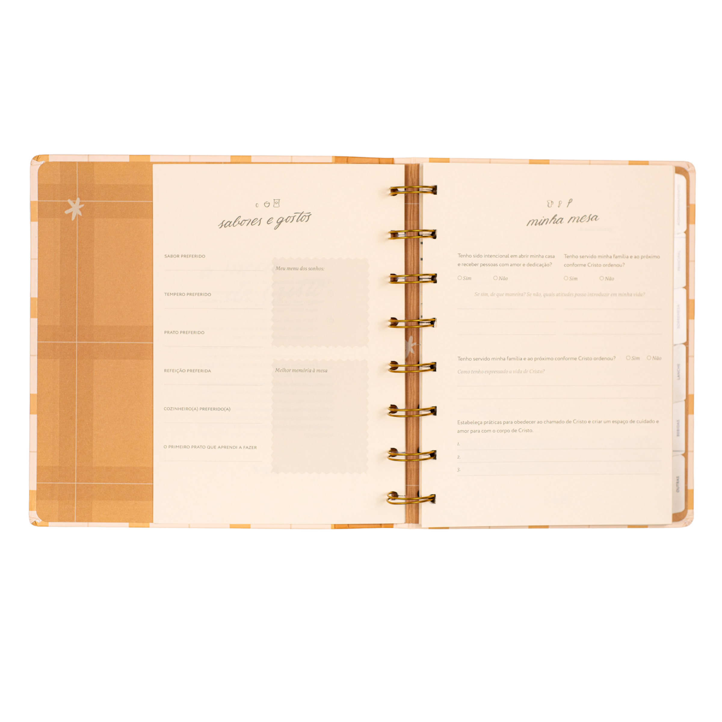 Caderno de Receitas Cristão | Journal Minhas Receitas