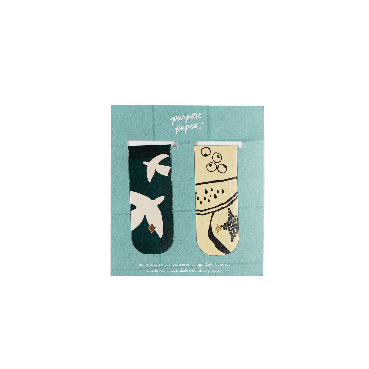 Kit de Marca Páginas Magnéticos - Frutos