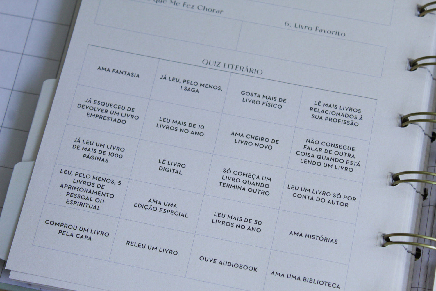 Planner de Leitura - Book Planner Leitura proposital