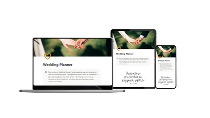 Planner Digital de Casamento - Wedding Notion