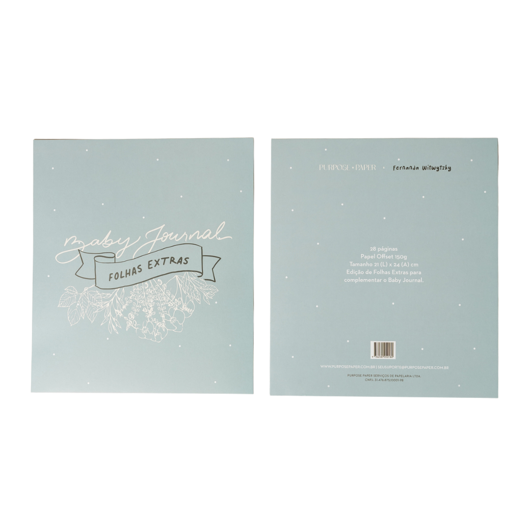 Folhas Lisas Refil - Baby Journal