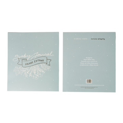Folhas Lisas Refil - Baby Journal