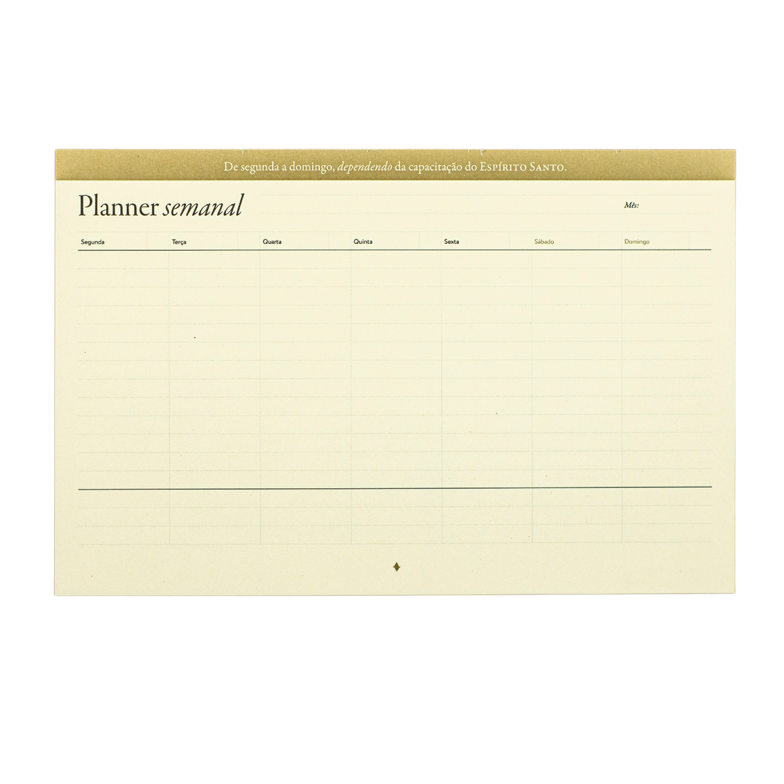 Bloco Purpose Planner Semanal