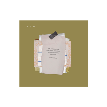 Livro digital de Colagem de Salmos - Minha alma louva ao Senhor