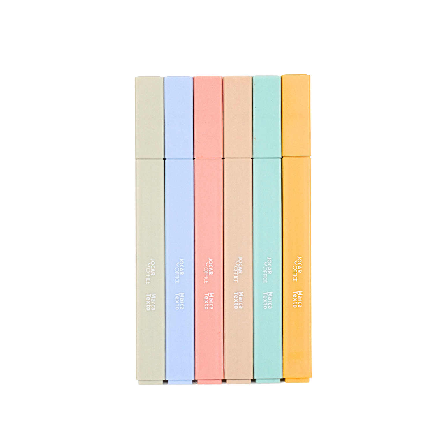 Kit Marca-Texto 6 cores - Tons Pastéis