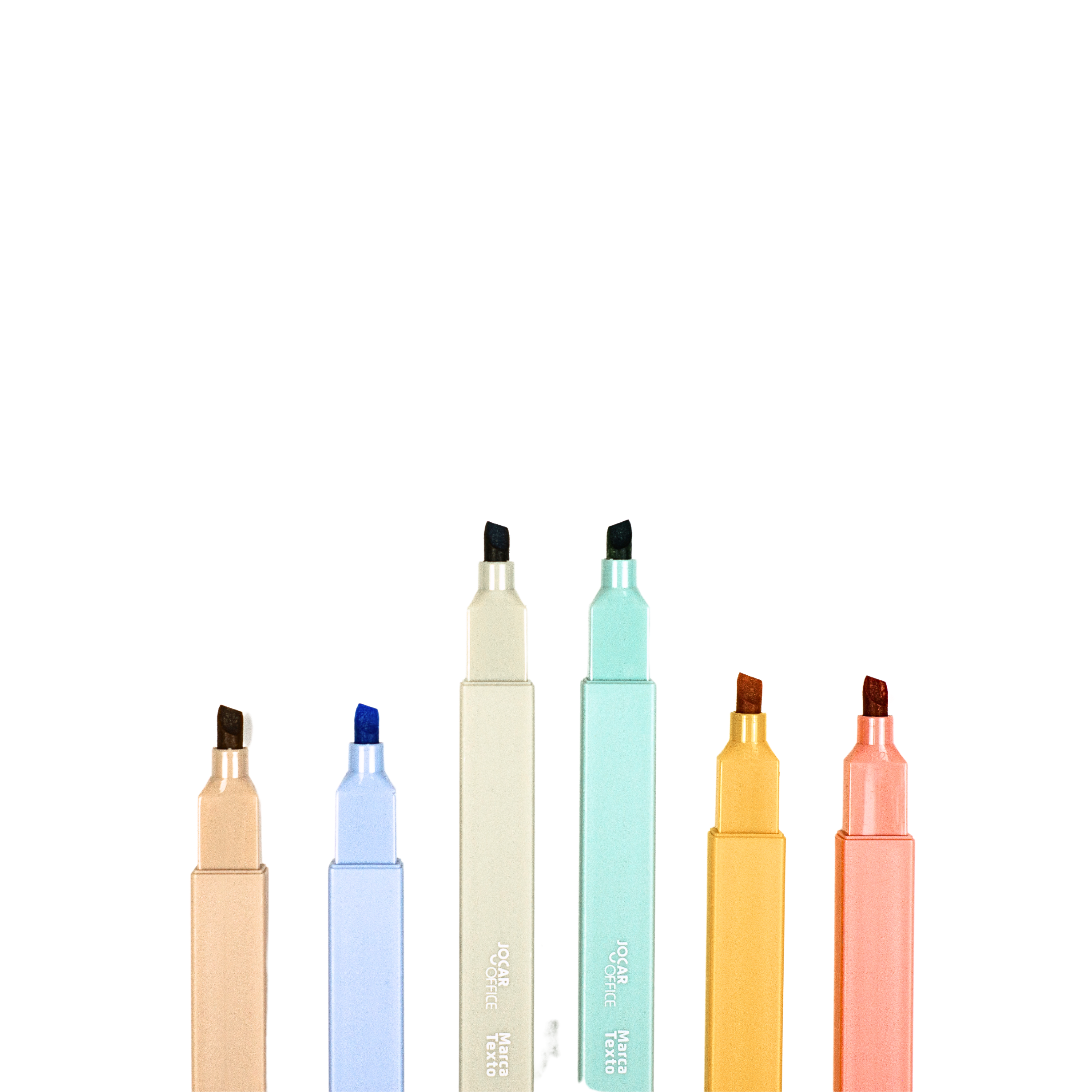 Kit Marca-Texto 6 cores - Tons Pastéis