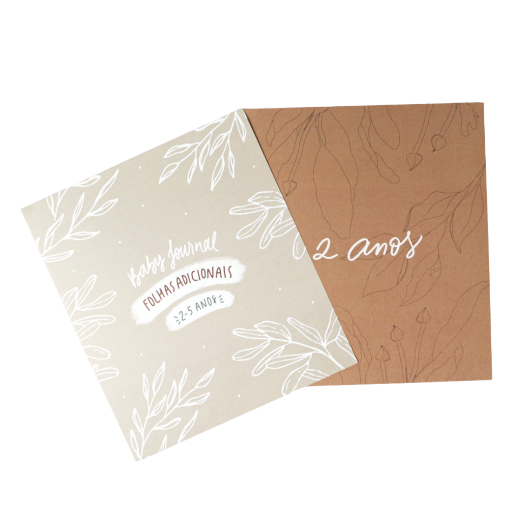 Folhas Adicionais de 2 a 5 anos - Baby Journal