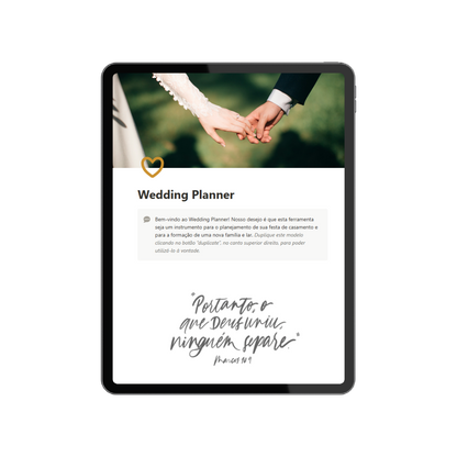 Planner Digital de Casamento - Wedding Notion