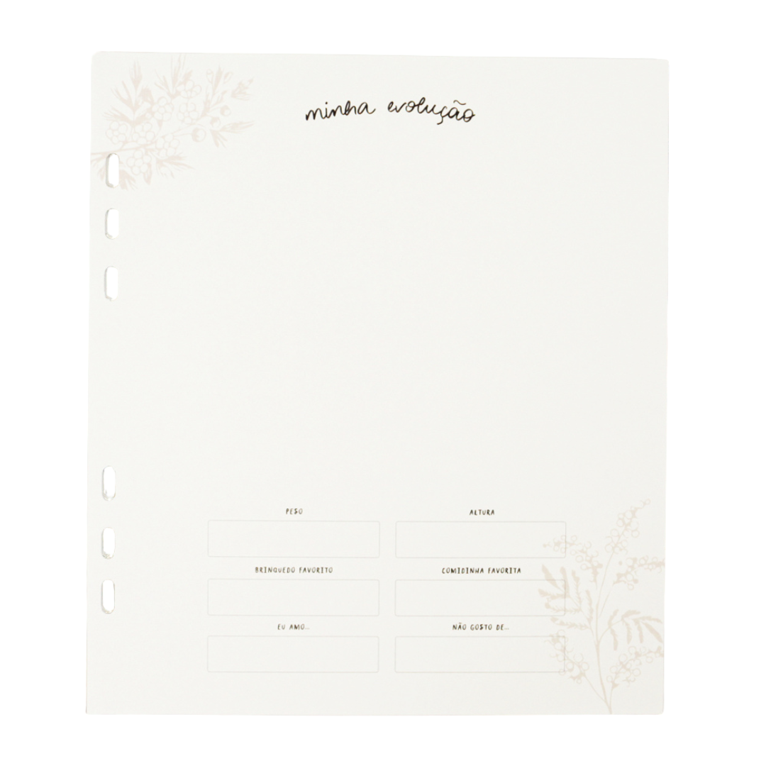 Folhas Adicionais de 2 a 5 anos - Baby Journal