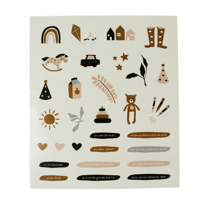 Folhas Adicionais de 2 a 5 anos - Baby Journal