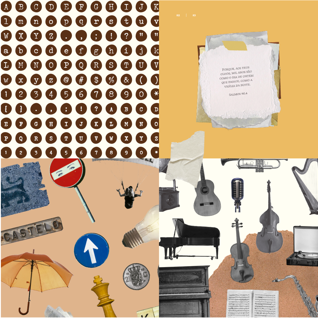 Livro digital de Colagem de Salmos - Minha alma louva ao Senhor